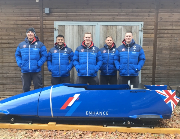Brad team sled in Bath