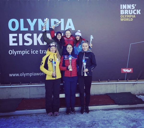 Amelia Coltman Hannah Stevenson EC Igls Jan 2020